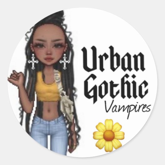 Aufkleber für urbane Gothic Vampires 4 (Vorderseite)