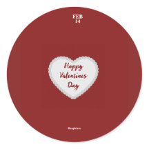 Aufkleber für Valentinstag - Sophiaco