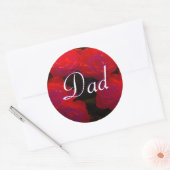 Aufkleber für Vater-Rote Rosen (Umschlag)