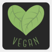 Aufkleber für vegane LIEBE (Vorderseite)