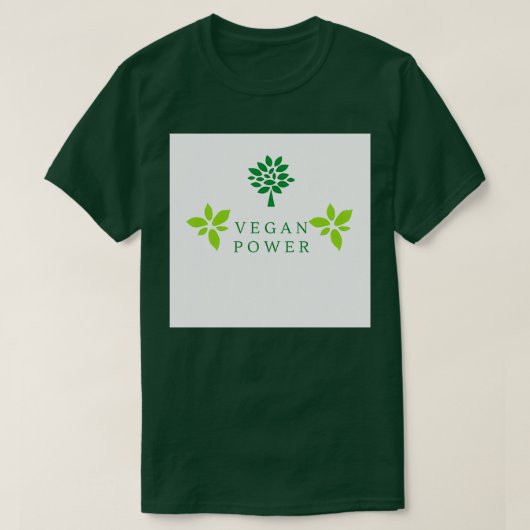 Aufkleber für vegane POWER T-Shirt (Design vorne)