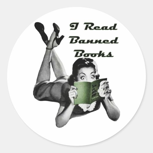 Aufkleber für verbotene Bücher (Vorderseite)