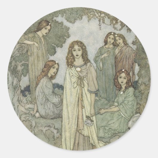 Aufkleber für viktorianische Fee (Vorderseite)