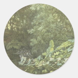 Aufkleber für viktorianische Fee - Fee für Wälder