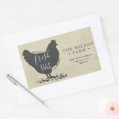 Aufkleber für Vintage Aufkleber auf dem Eierkarton (Umschlag)