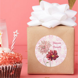 Aufkleber für Vintage Blume