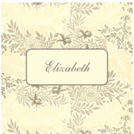 Aufkleber für Vintage Blumenmuster