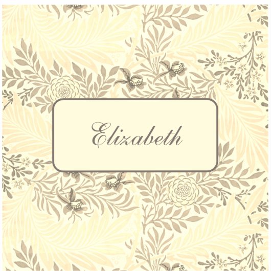 Aufkleber für Vintage Blumenmuster (Vorderseite)