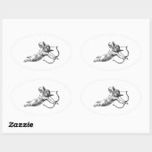 Aufkleber für Vintage Cherub-Liebe (Blatt)