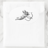 Aufkleber für Vintage Cherub-Liebe (Tasche)