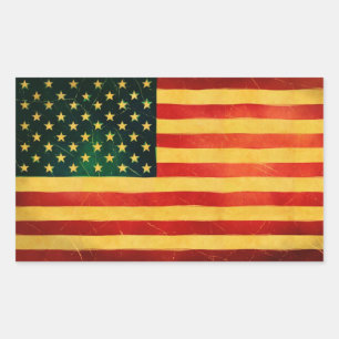 Aufkleber für Vintage Flaggen in den USA