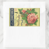 Aufkleber für Vintage Heirloom-Rose Werbeabdeckung (Tasche)