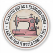 Aufkleber für Vintage Nähmaschine (Vorderseite)