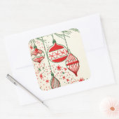 Aufkleber für Vintage Retro-Weihnachtsfeiertage (Umschlag)