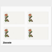 Aufkleber für Vintage Rose (Blatt)