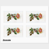 Aufkleber für Vintage Rose (Blatt)