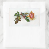 Aufkleber für Vintage Rose (Tasche)