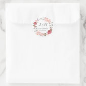 Aufkleber für Vintage Rustikale Gastgeschenk Hochz (Tasche)