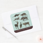 Aufkleber für Vintage Wildtiere (Umschlag)