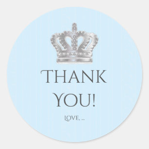 Aufkleber für Vintages Crown Blue Prince Party