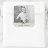 Aufkleber für Vintages Foto (Tasche)