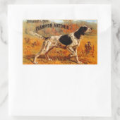 Aufkleber für Vintages Zigarren und Jagdvogelhunde (Tasche)