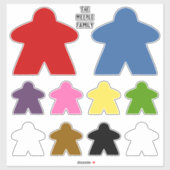 Aufkleber für Vinyl-Aufkleber der Familie Custom M (Blatt)