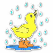 Aufkleber für Vinyl-Aufkleber in Regen (Vorderseite)
