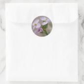Aufkleber für violette Blumen (Tasche)