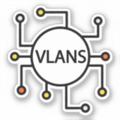 Aufkleber für VLANs-Netzwerke (Vorderseite)