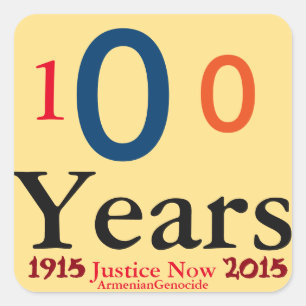 Aufkleber für Völkermord an Armenien