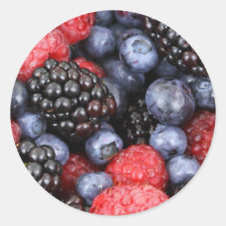 Aufkleber für Waldfrüchte