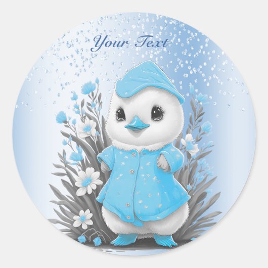 Aufkleber für Wasserfarben Entenblau (Vorderseite)