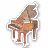 Aufkleber für Wasserfarben-Klavier