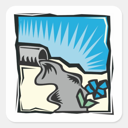 Aufkleber für Wasserrohre im Sturm (Vorderseite)