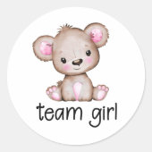 Aufkleber für weibliche Bärengestalt (Vorderseite)