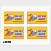 Aufkleber für weibliche Surfer (Blatt)