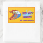 Aufkleber für weibliche Surfer (Tasche)