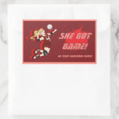 Aufkleber für weibliche Volleyball-Spieler (Tasche)