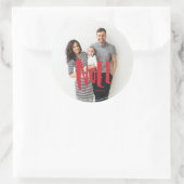 Aufkleber für Weihnachten-Foto (Tasche)