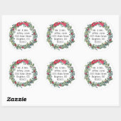 Aufkleber für Weihnachtskranke (Blatt)