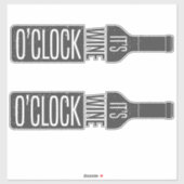 Aufkleber für Weinangebot (Blatt)