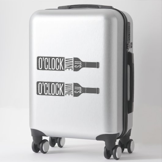 Aufkleber für Weinangebot (Koffer)