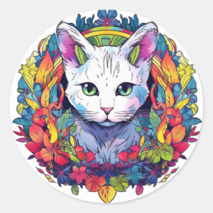 Aufkleber für weiße Katzen