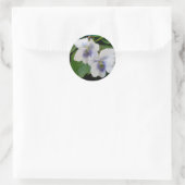 Aufkleber für weiße Violettpaare (Tasche)