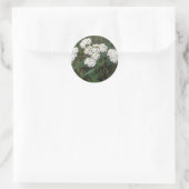 Aufkleber für weiße Wildblumen (Tasche)