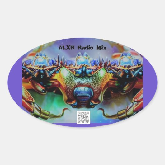 Aufkleber für Weltraumkrabbe 2 (Vorderseite)