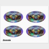 Aufkleber für Weltraumkrabbe 2 (Blatt)