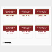 Aufkleber für Wiedersehen-Klassennamen (Blatt)