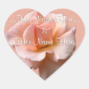 Aufkleber für wild lebende Rose Personalisiert Pea